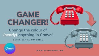 Game-Changer Canva Update: Change the Colour of (nearly) Anything! | Quick Canva Tutorial #48 screenshot 2