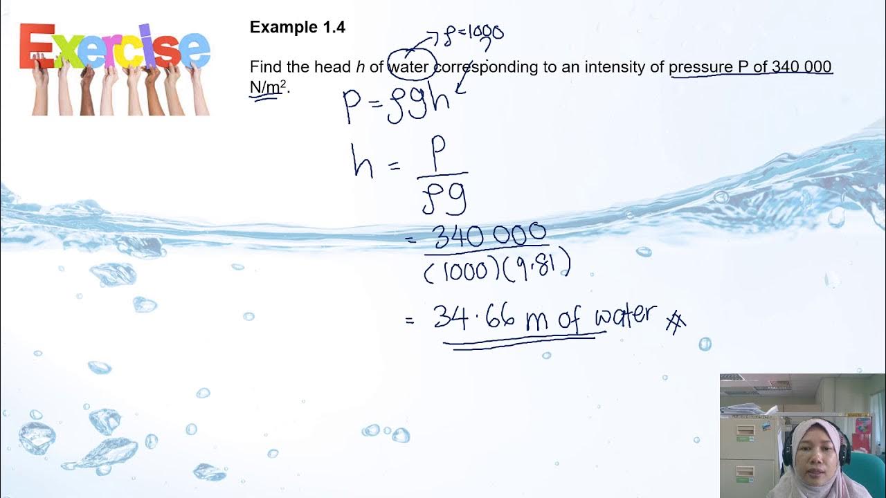 Example and solution for Pressure in Fluid (Bahasa Melayu) YouTube