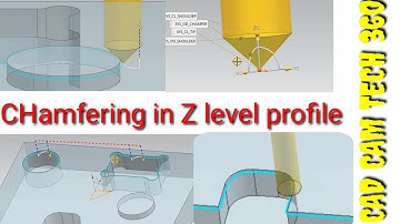 Chamfer mill in NX || NX CAM chamfering operation || Hole chamfer ||  NX11 Z level profile tool path