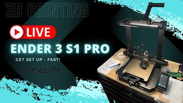 How to set up an Ender 3 S1 Pro - 3D Printer unboxing and assembly