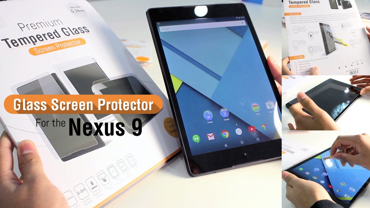 Nexus 9 Glass Screen Protector Orzly Tempered Glass Screen Protector