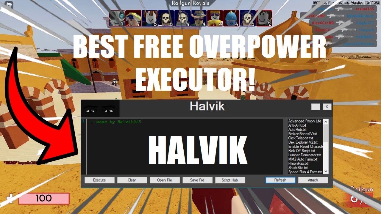 New Overpowered Roblox Executor Halvik No Key System Level 7 Youtube - roblox script no reset