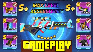 Zombie Waves | RAILGUN Full Max level Accessories Gameplay