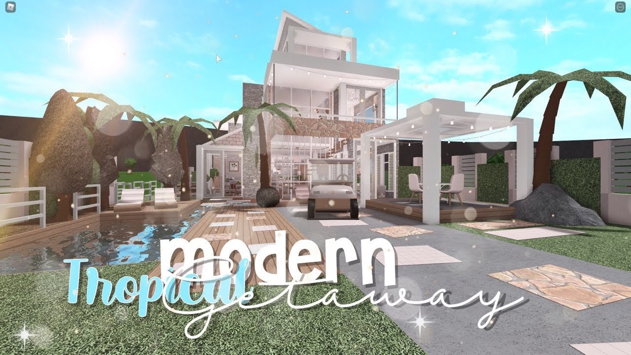 Roblox | Bloxburg: Modern Tropical Getaway | Speed Build - YouTube