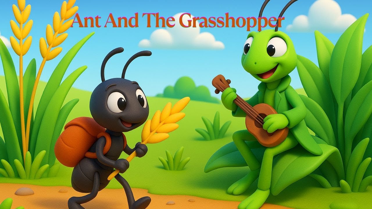 The Ant and The Grasshopper | Moral Story for Kids