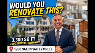 Would You Renovate This 3,300 Sq Ft Brookhaven Townhome? | 1930 Saxon Valley Circle