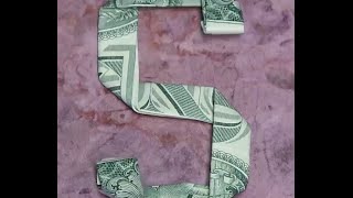 Fold Origami Alphabet Letter S