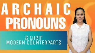 Archaic Pronouns And Their Modern Counterpart Personal Pronouns