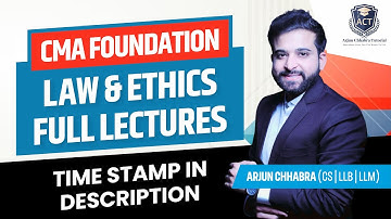 CMA FOUNDATION LAW | CMA FOUNDATION LAW AND ETHICS | CMA FOUNDATION FREE CLASSES | LAW MARATHON