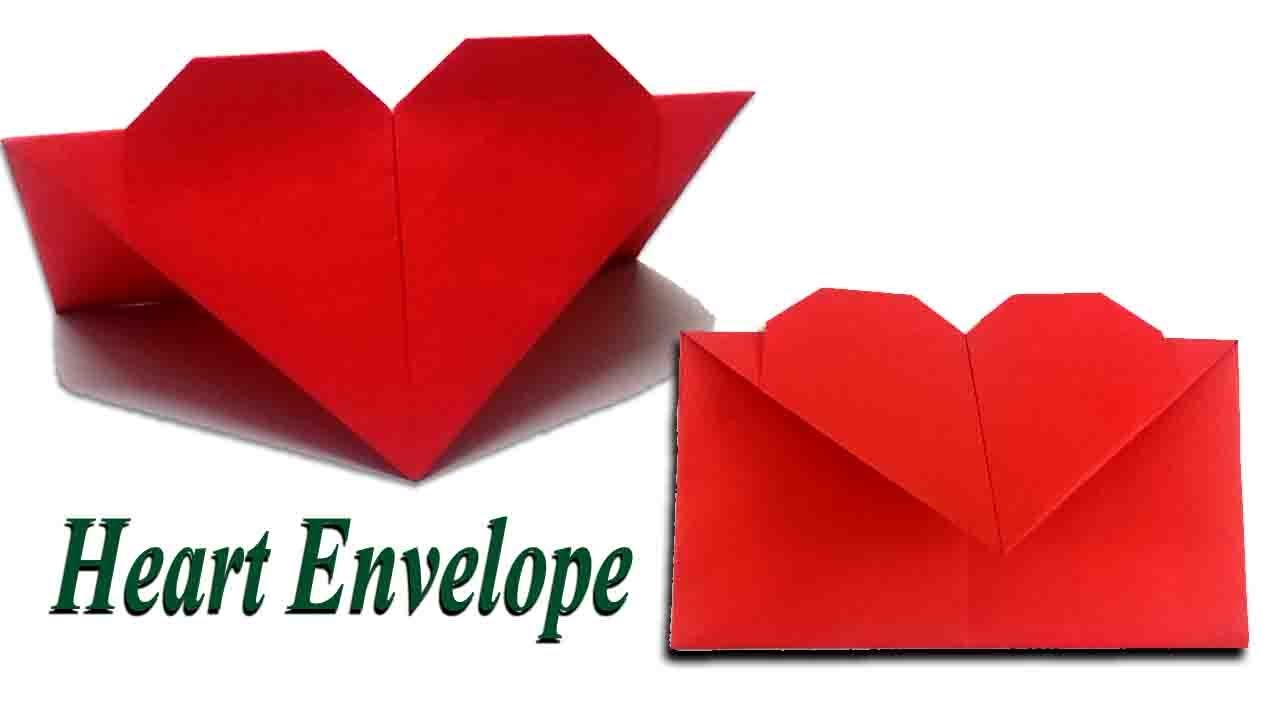 How To Make Easily Origami Heart Envelope Crafts Paper Tutorial Youtube