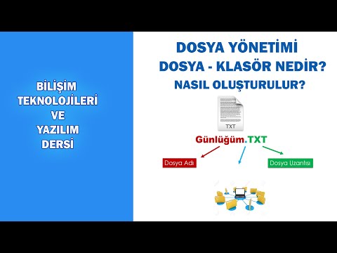 DOSYA YÖNETİMİ VE KLASÖR OLUŞTURMA