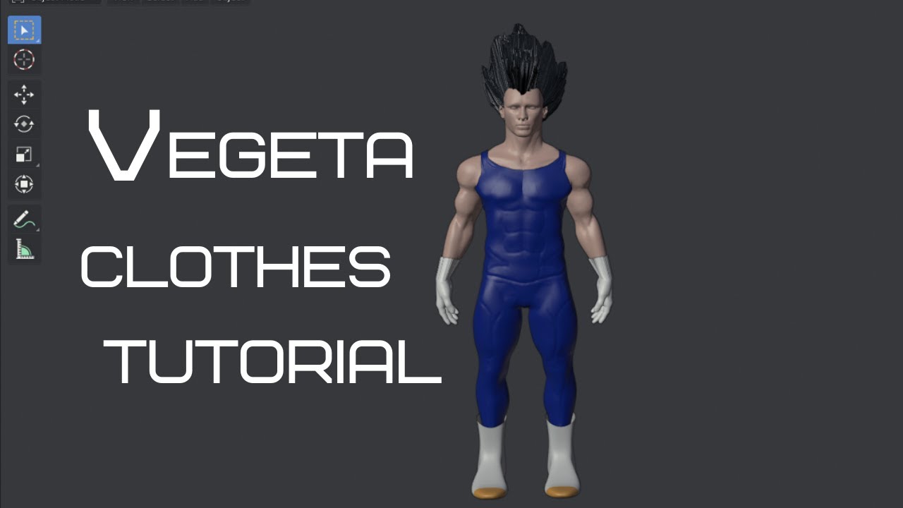 Learn to make Vegeta Clothes completely in Blender Step by Step