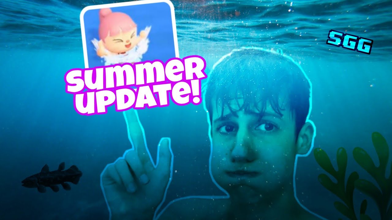 Diving into the NEW Animal Crossing summer UPDATE be like... YouTube