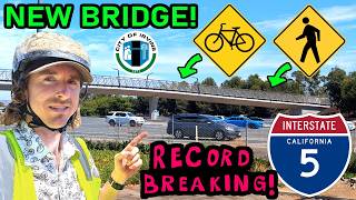 Riding Irvine's AMAZING New Bridge Over The 5 Freeway! - The Jeffrey Open Space Trail