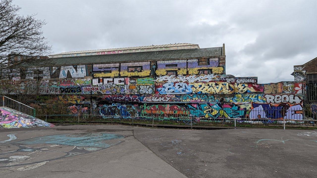 Dean Lane Skatepark Graffiti Bristol December 2023