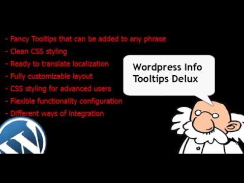 Preview WordPress Info Tooltips Pro WordPress