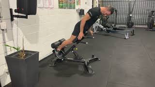 45 Degree Back Extension demonstration