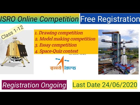 ISRO Online Competition from Home||Registration on Going||Painting ||ICC-2020