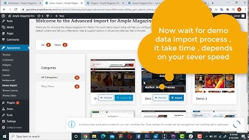 One  Click Demo Import Process Ample Magazine Pro WordPress Theme