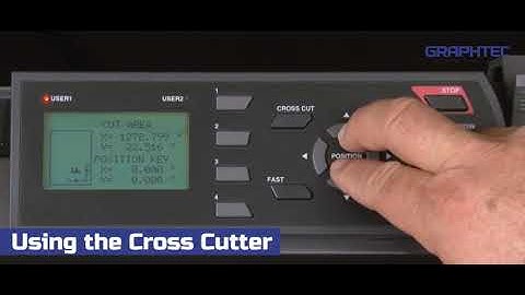 Graphtec FC8600 Series - How to Use the Cross Cutter