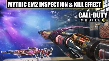 *NEW* Codm Mythic EM2 Eclipse Phaser Inspection & Kill Effect Gameplay