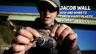 Jacob Wall shares how and when to throw a soft plastic swimbait. screenshot 2