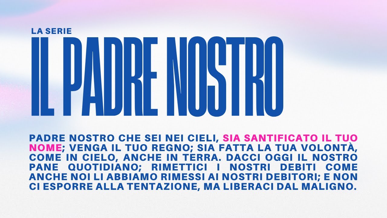 Sia santificato il tuo nome | Silvano Bianco | 09/03/2025 - YouTube