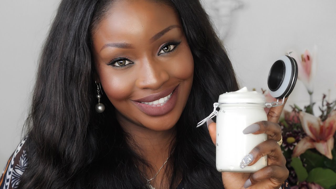 Homemade Whipped Shea Butter Mix Natural Hair Skin Youtube