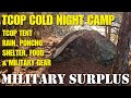 Military surplus camping gear tcop combat tent