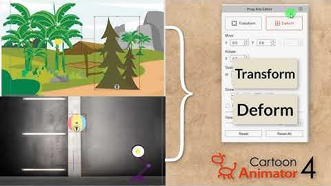 How to use Transform and Deform tool in cartoon animator 4