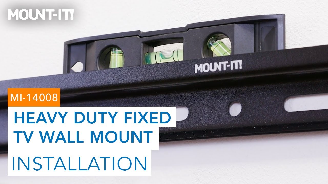 Heavy Duty Fixed TV Wall Mount | MI-14008 ( Installation)