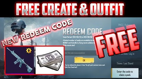 4 NEW GODZILLA VS KONG PUBG MOBILE REDEEM CODE | FREE OUTFITS AND CREATE |