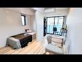 Inside a Brand-New Small Apartment in Tokyo | Surprising Small Space Design