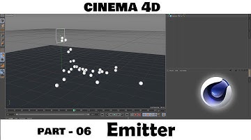 C4D Tutorial :- Basic Fundamentals  (part - 06) Emiter