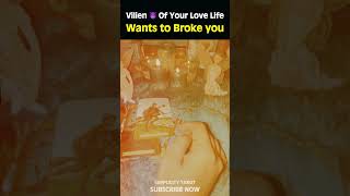 Villen of your love life.. 🤡 1OO% True #tarotreading #shorts