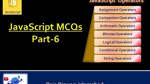 Javascript MCQs Operators