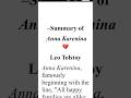 Anna Karenina Summary