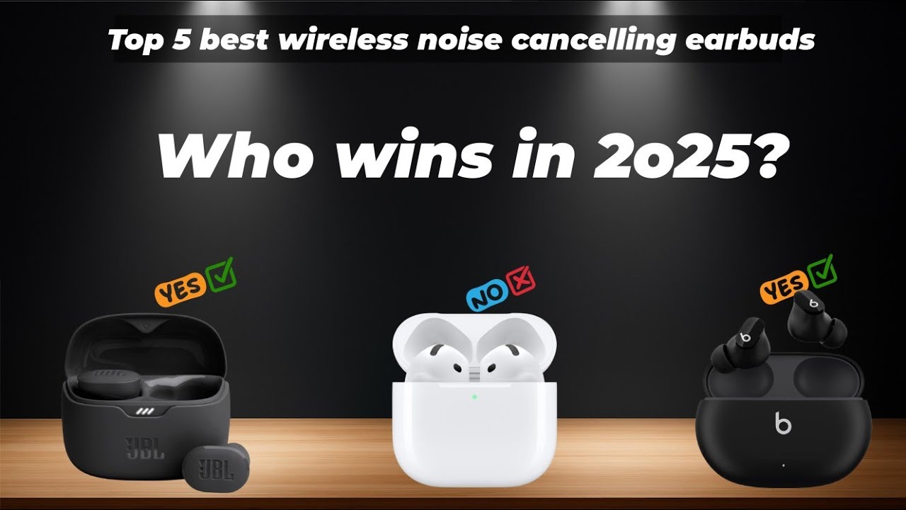 ✅Top 5 best wireless noise cancelling earbuds [Watch This Before You Make a Choice!]