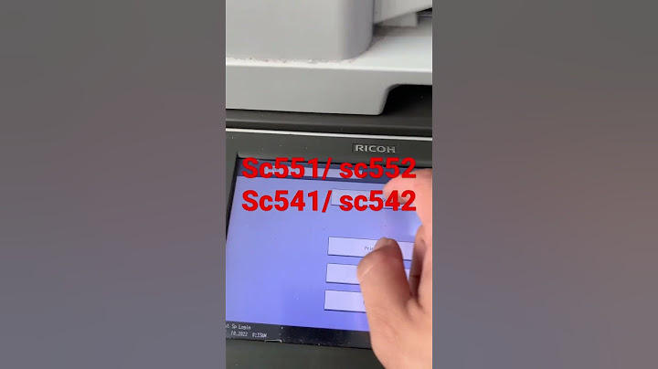 Cách xóa lỗi sc 673 ở máy photo ricoh 1060