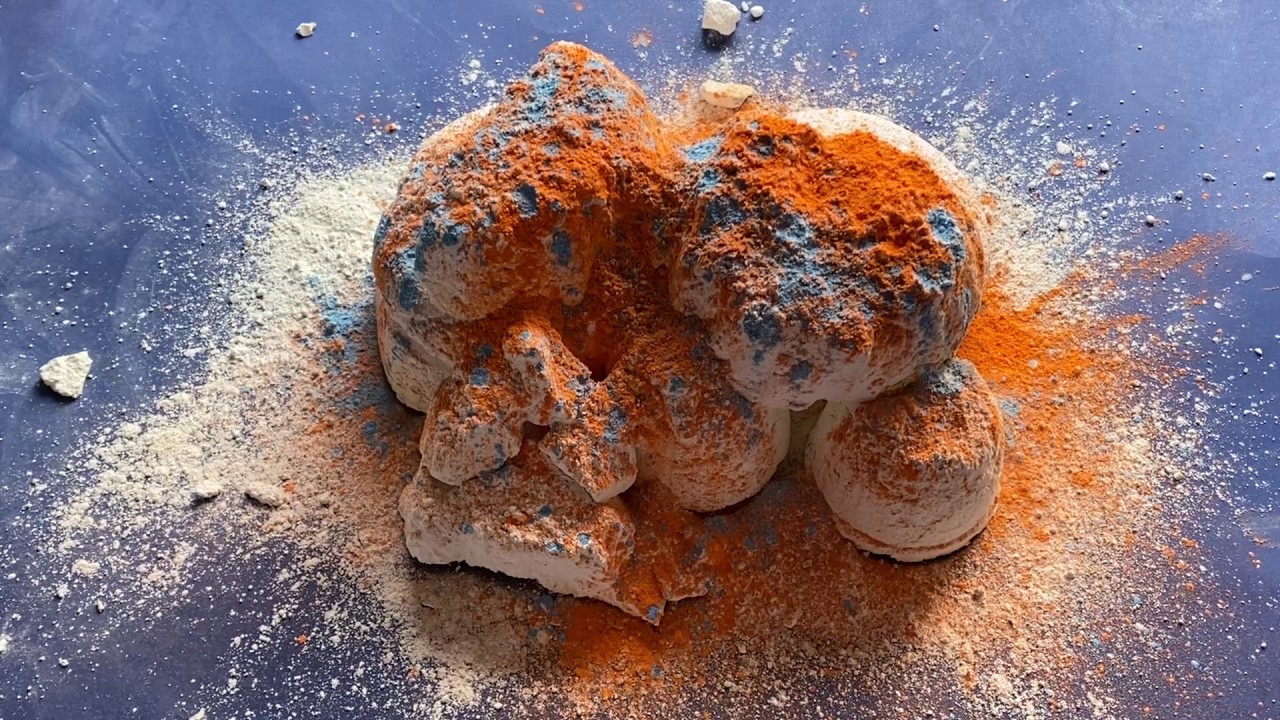 Assorted Powdery Slabs Covered in Lemon Comet