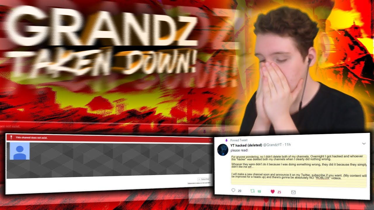 GRANDZ WAS HACKED, CHANNEL TAKEN DOWN | Brey