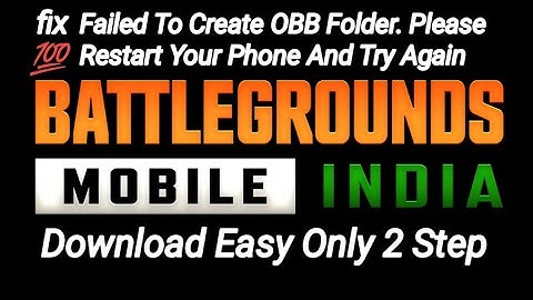 How To Download Battleground Mobile India | Easy 2 Step | Failed To Create OBB Folder. Fix💯 Problem