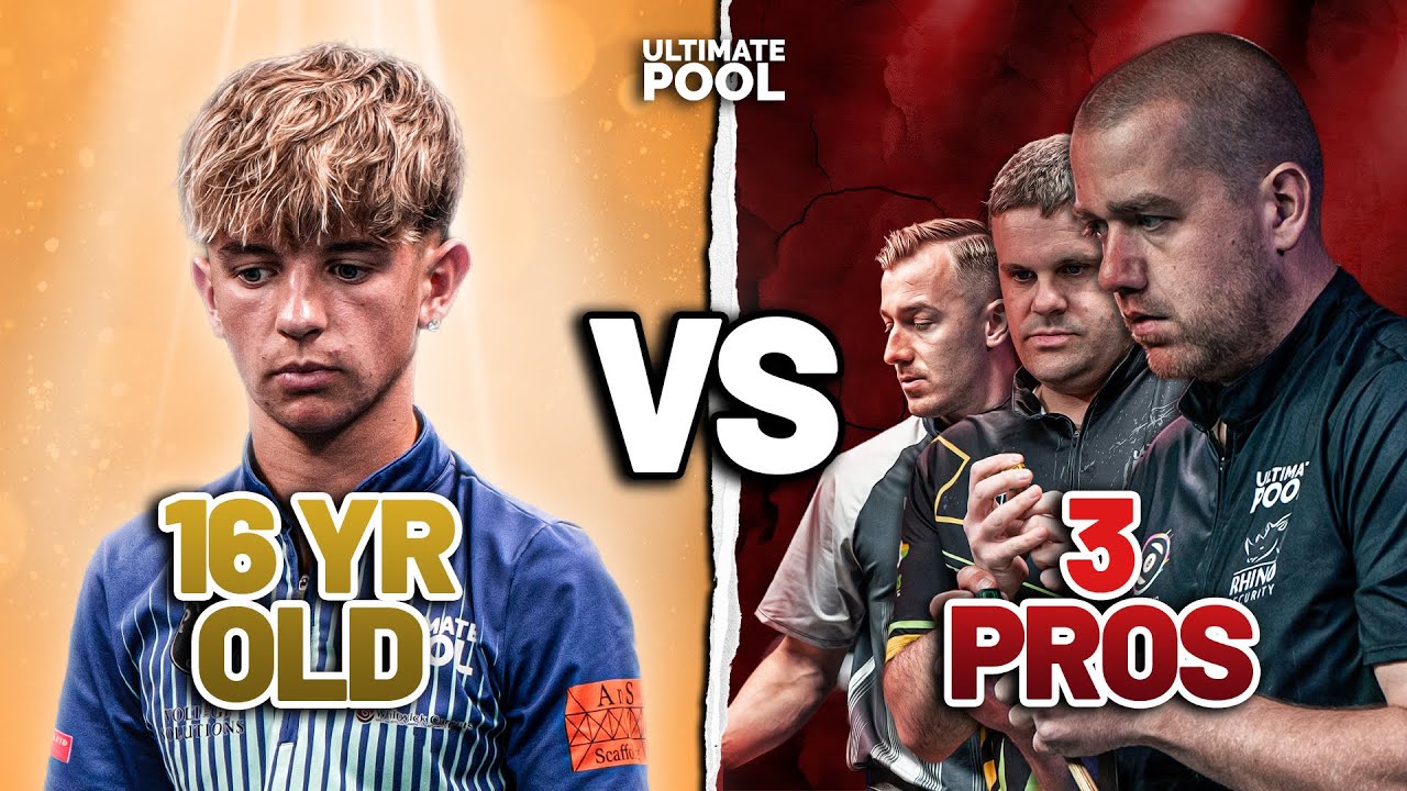 16 YEAR OLD POOL STAR VS 3 ULTIMATE POOL PROS