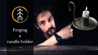 Blacksmithing ASMR: Forging a Candle Holder using an interesting technique