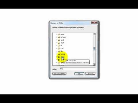 Establishing a Folder Connection