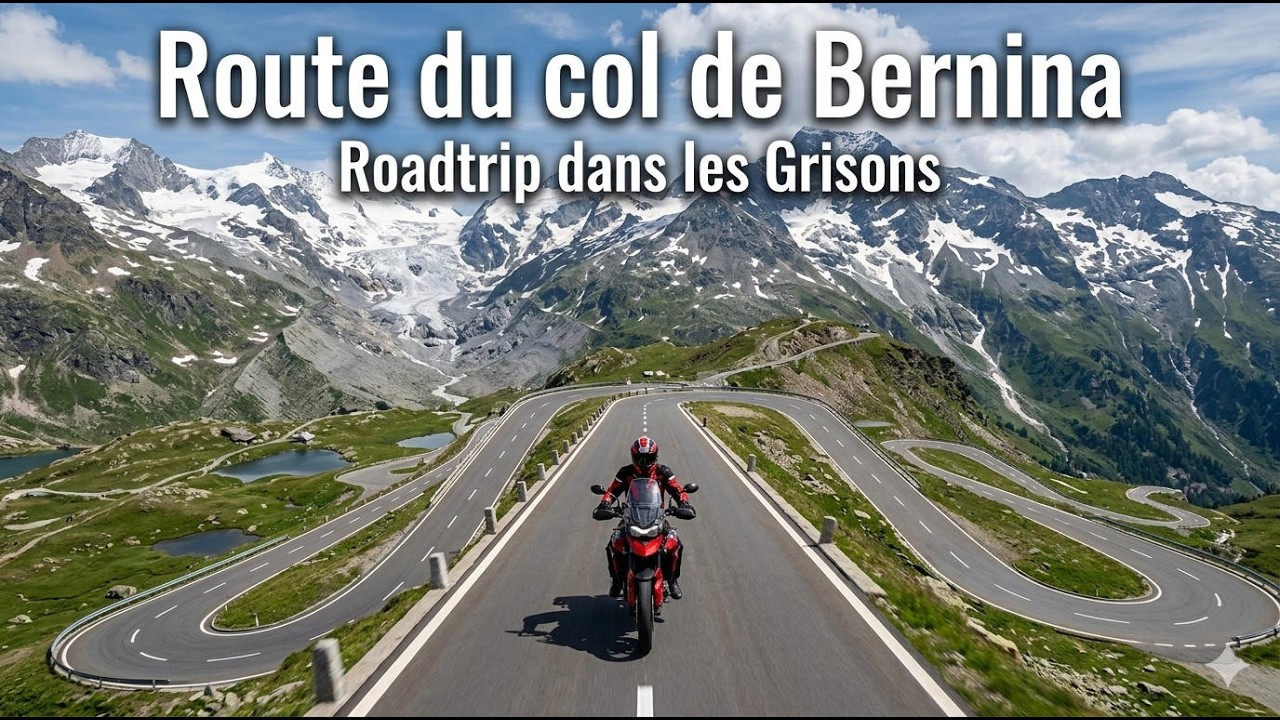 Route du col de Bernina : une ascension moto entre lacs et glaciers