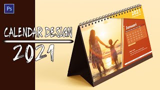 Cara Membuat Desain Kalender Meja 2021 Photoshop