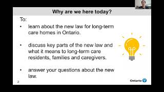 An Overview of the Fixing Long-Term Care Act, 2021 A Webinar for Residents, Families and Caregivers