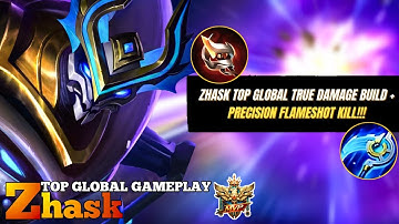 34 Kills Full Gameplay!! Zhask The Killing Machine!! - Build Top 1 Global Zhask ~ MLBB