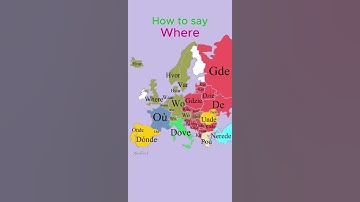 How to say Where | Question Words | European Languages Comparison #shorts #comparison #language #map